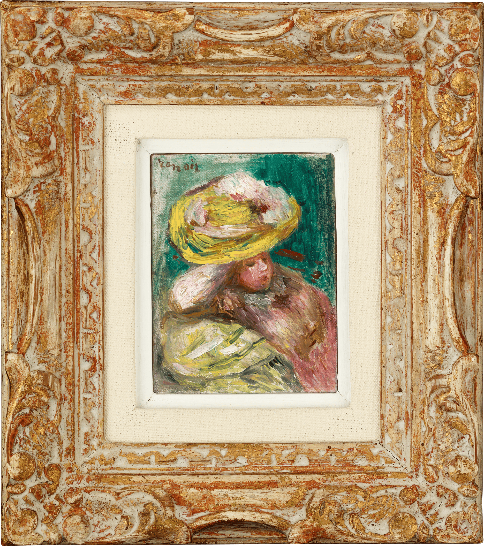 Jeune femme au chapeau by Pierre-Auguste Renoir