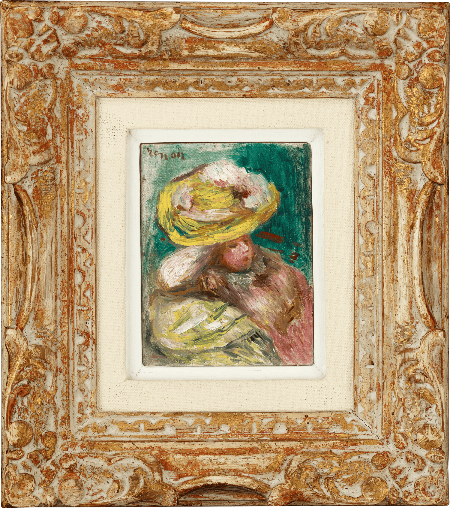 Jeune femme au chapeau by Pierre-Auguste Renoir
