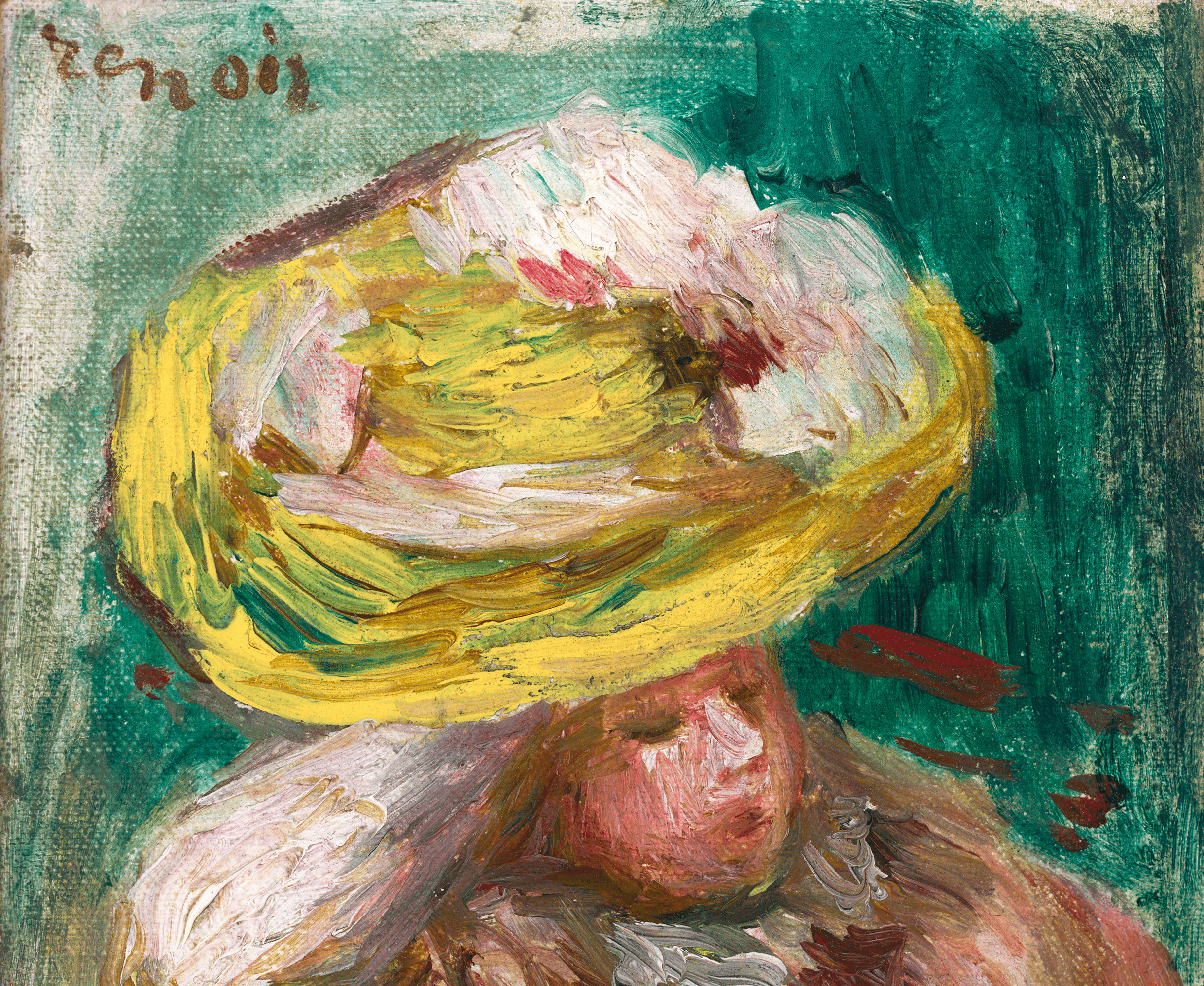 Jeune femme au chapeau by Pierre-Auguste Renoir