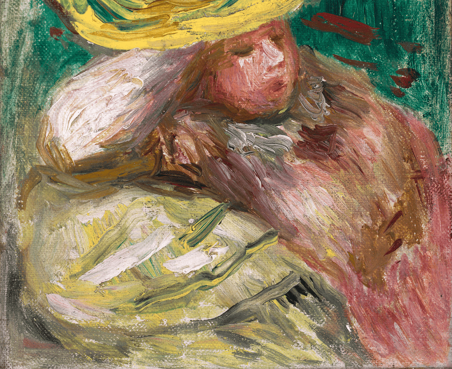 Jeune femme au chapeau by Pierre-Auguste Renoir