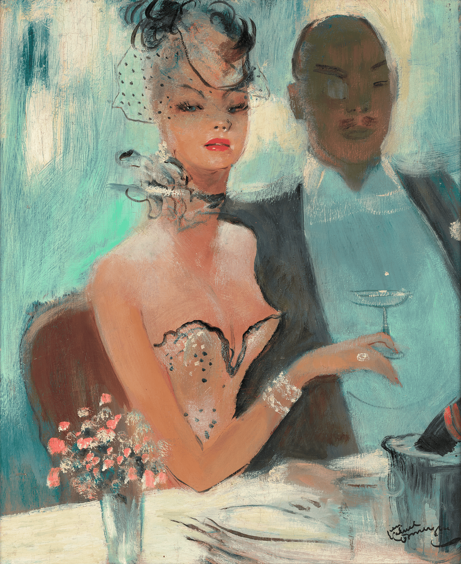 Supper at Maxim’s by Jean Gabriel Domergue
