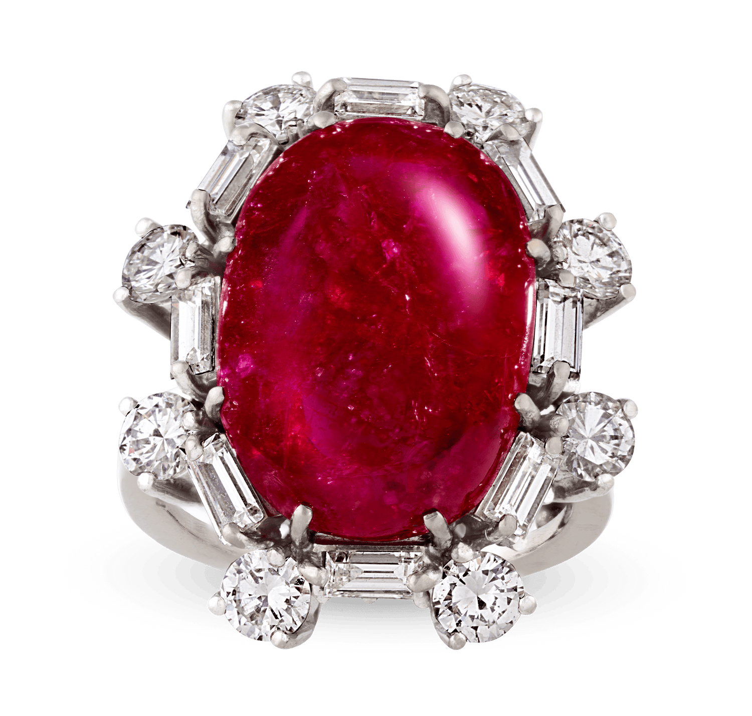 Burma Ruby Ring, Untreated, 13.43 Carats