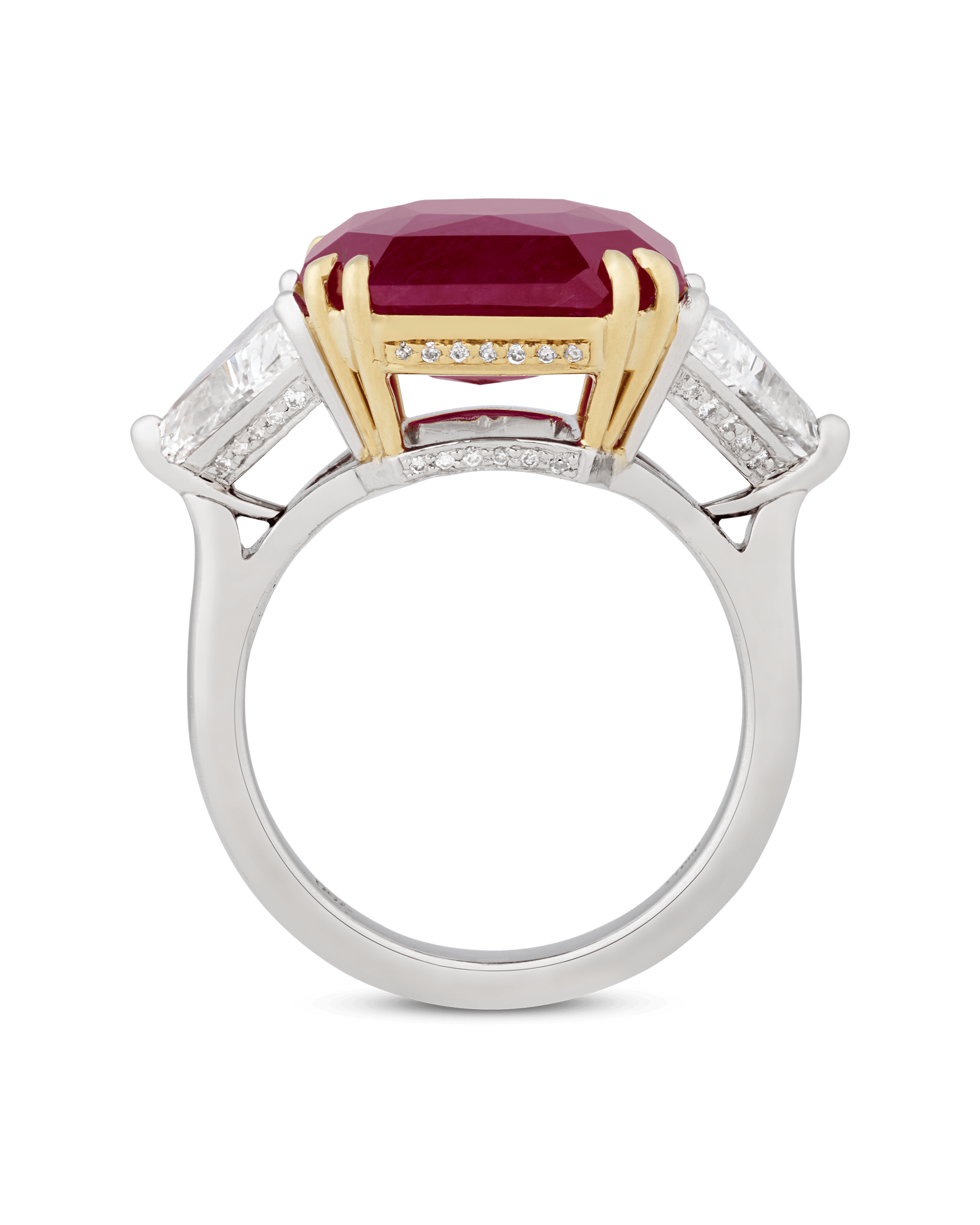 Burma Ruby Ring, Untreated, 12.88 Carats