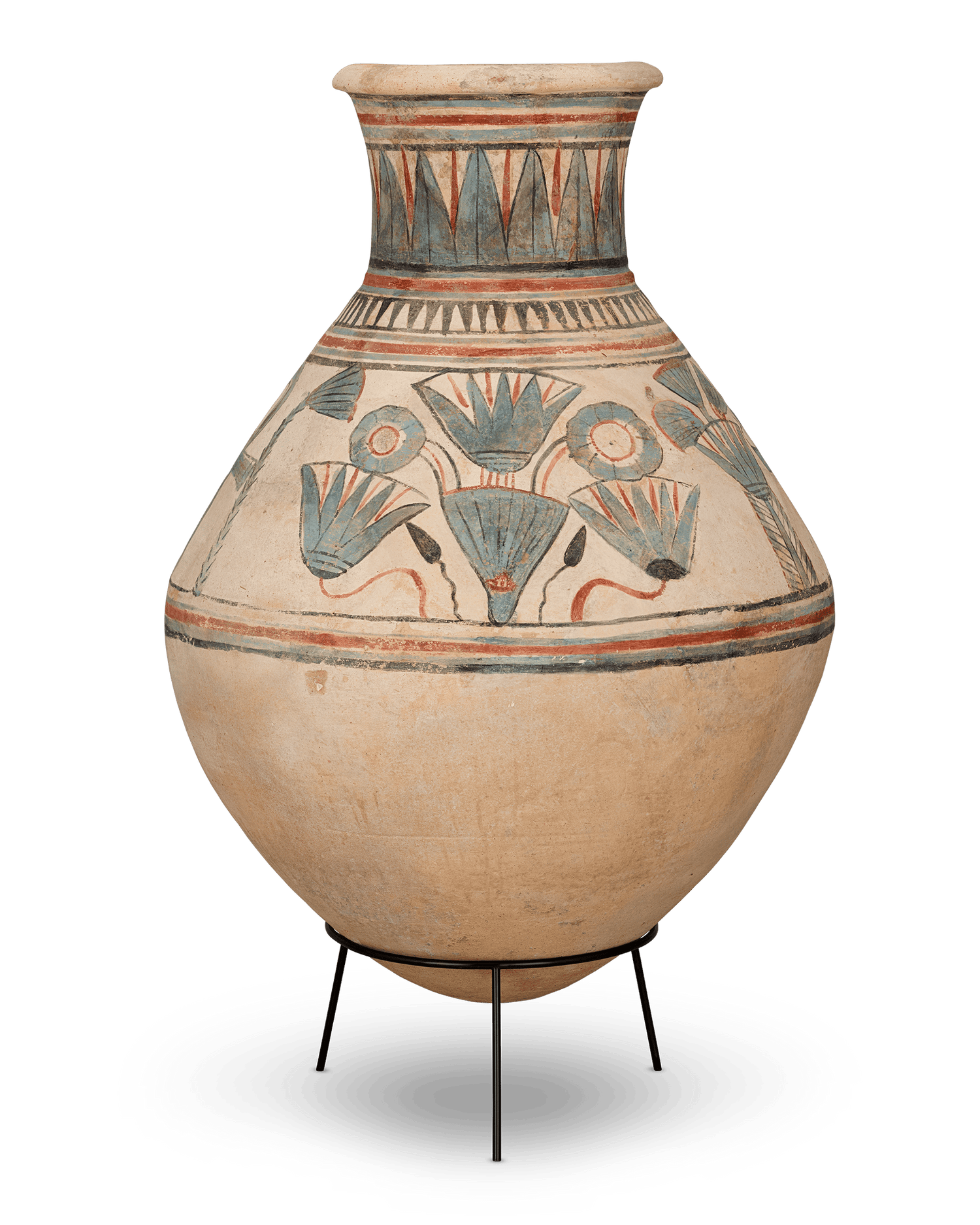 Ancient Egyptian Blue-Painted Vase