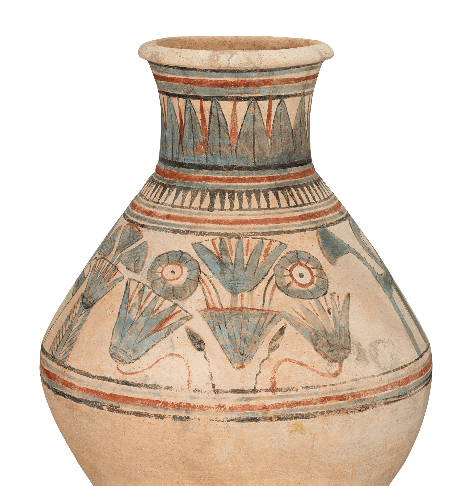 Ancient Egyptian Blue-Painted Vase