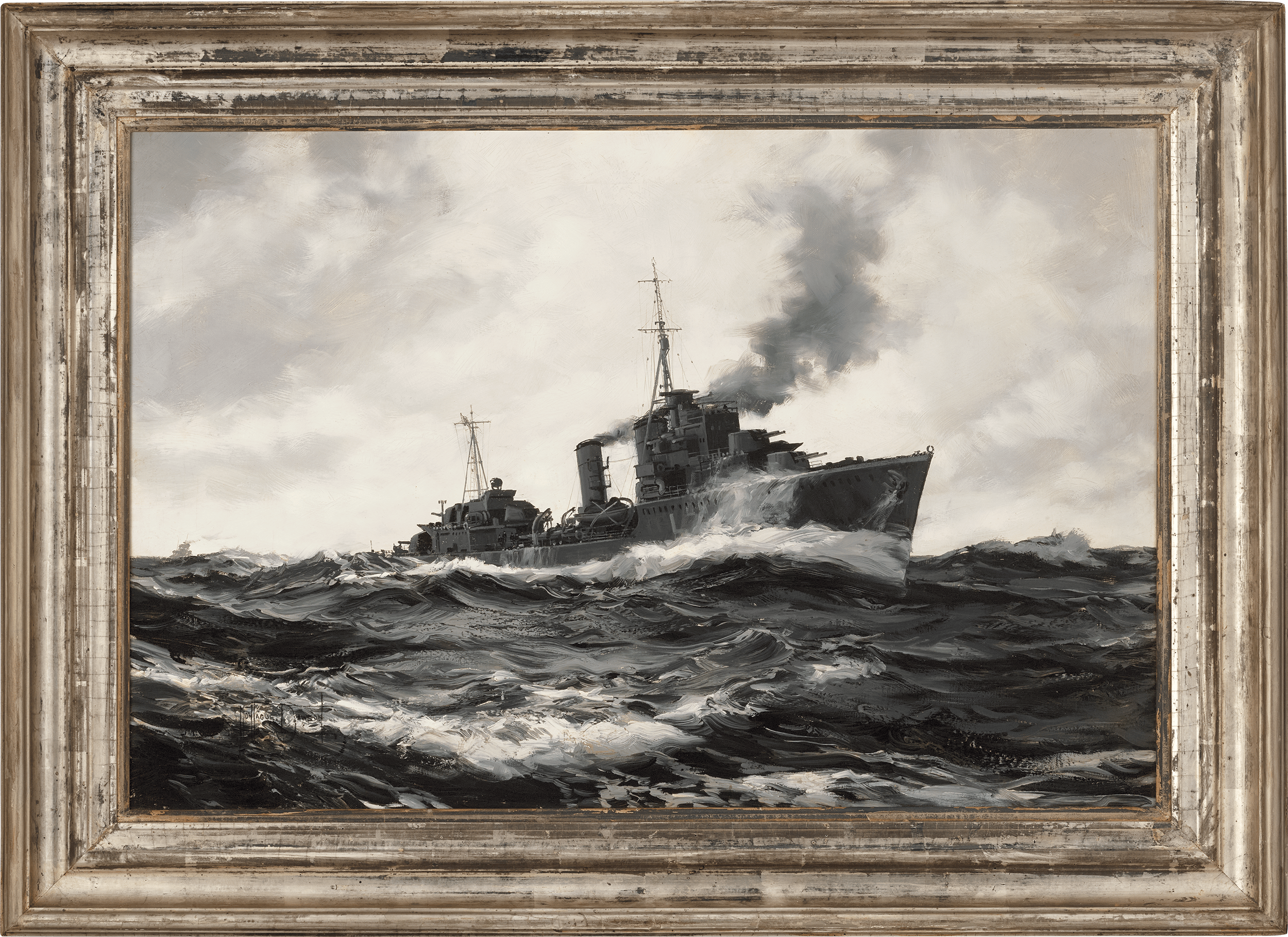 Destroyer by Montague Dawson
