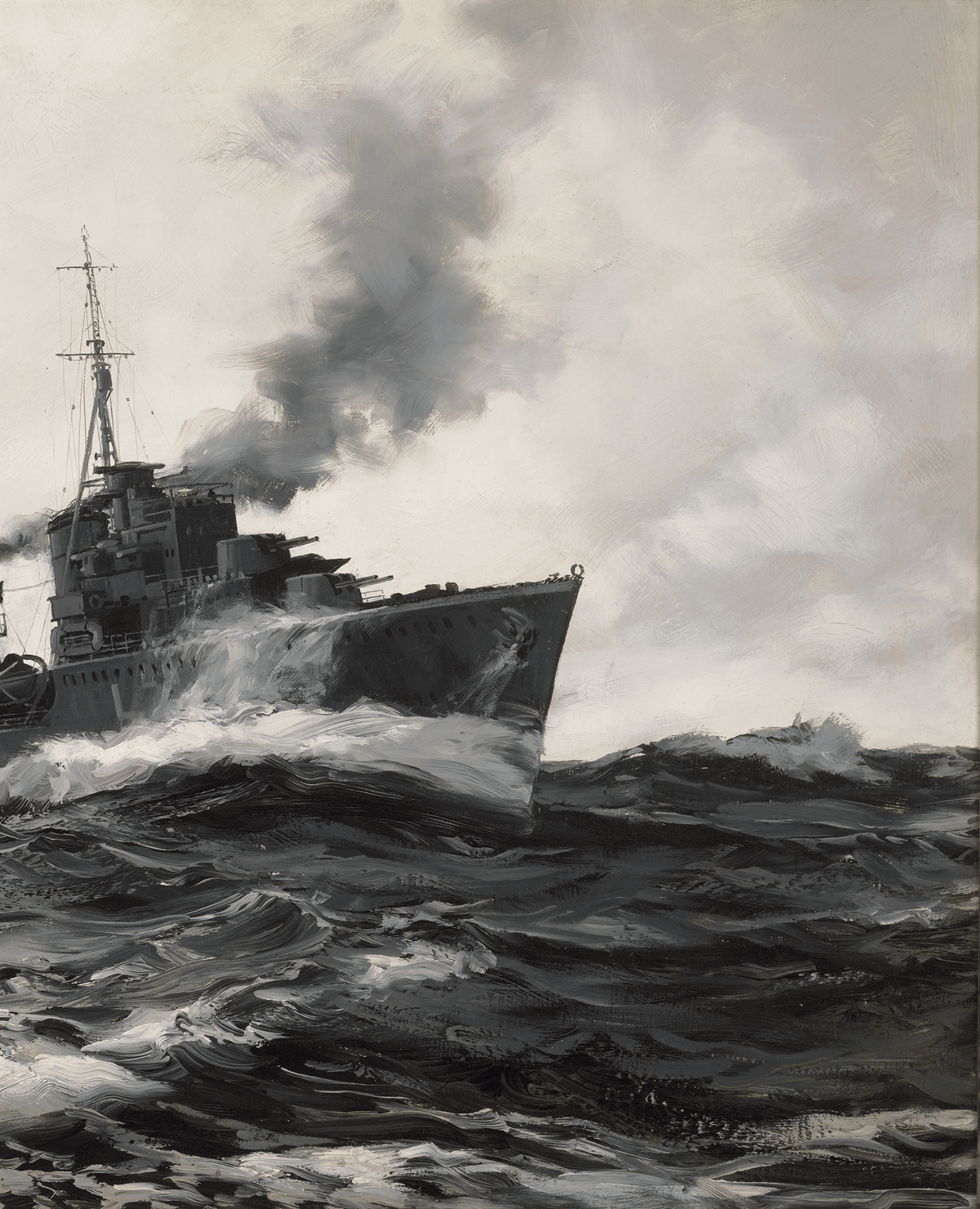 Destroyer by Montague Dawson