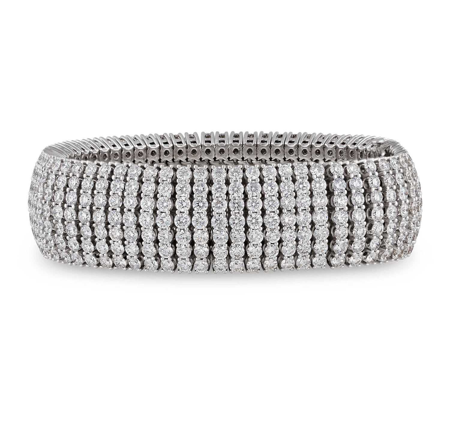 Multi-Row Diamond Bracelet, 28.50 Carats