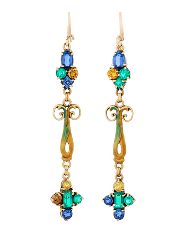 Louis Comfort Tiffany Art Nouveau Earrings