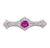 Burma Pink Sapphire Brooch, Untreated, 4.06 Carats
