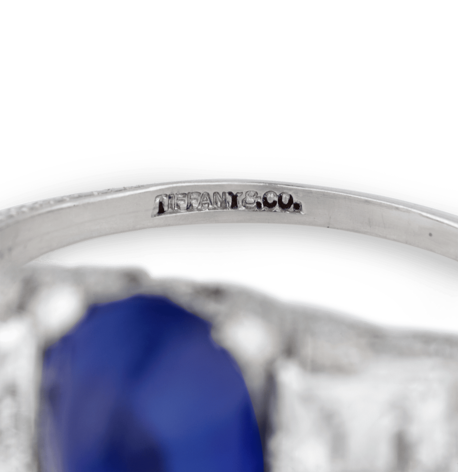 Tiffany & Co. Art Deco Untreated Kashmir Sapphire Ring, 3.26 Carats