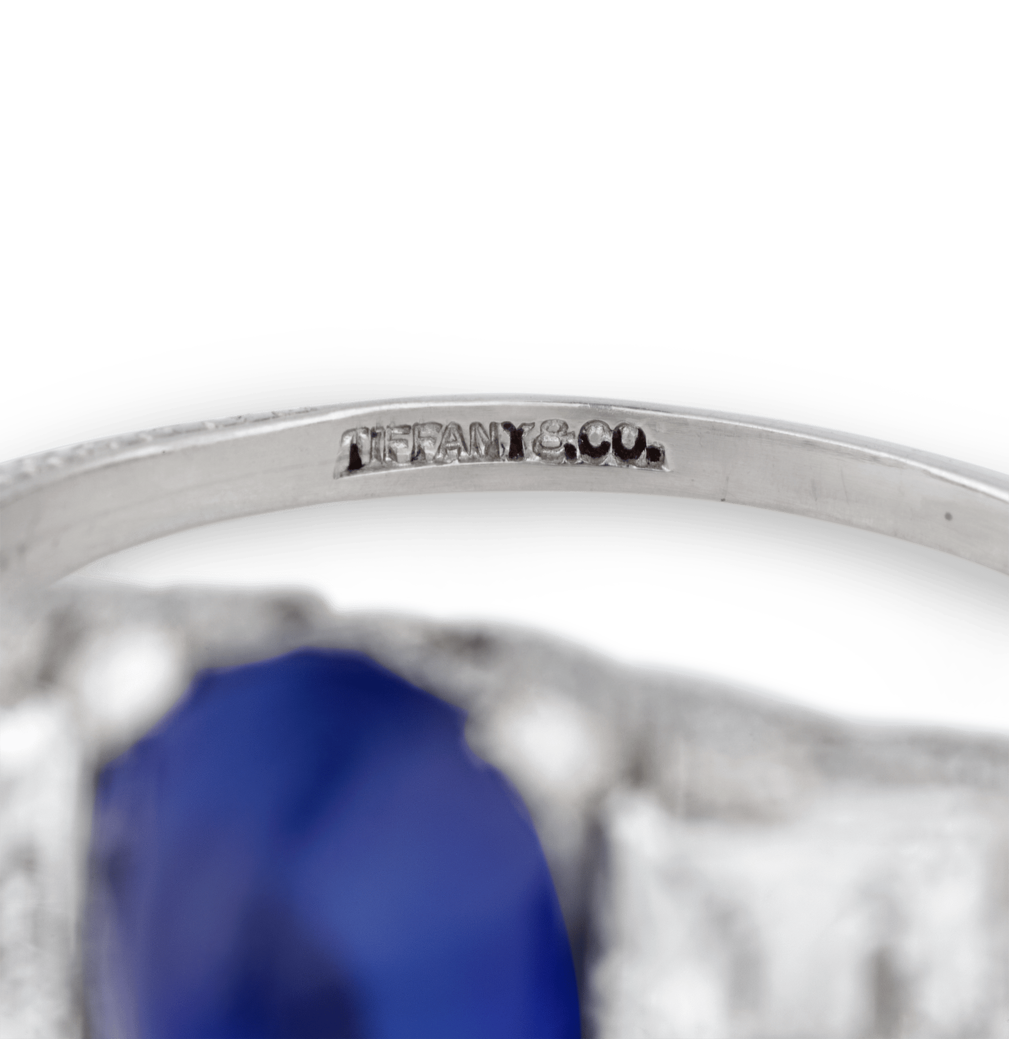 Tiffany & Co. Art Deco Untreated Kashmir Sapphire Ring, 3.26 Carats