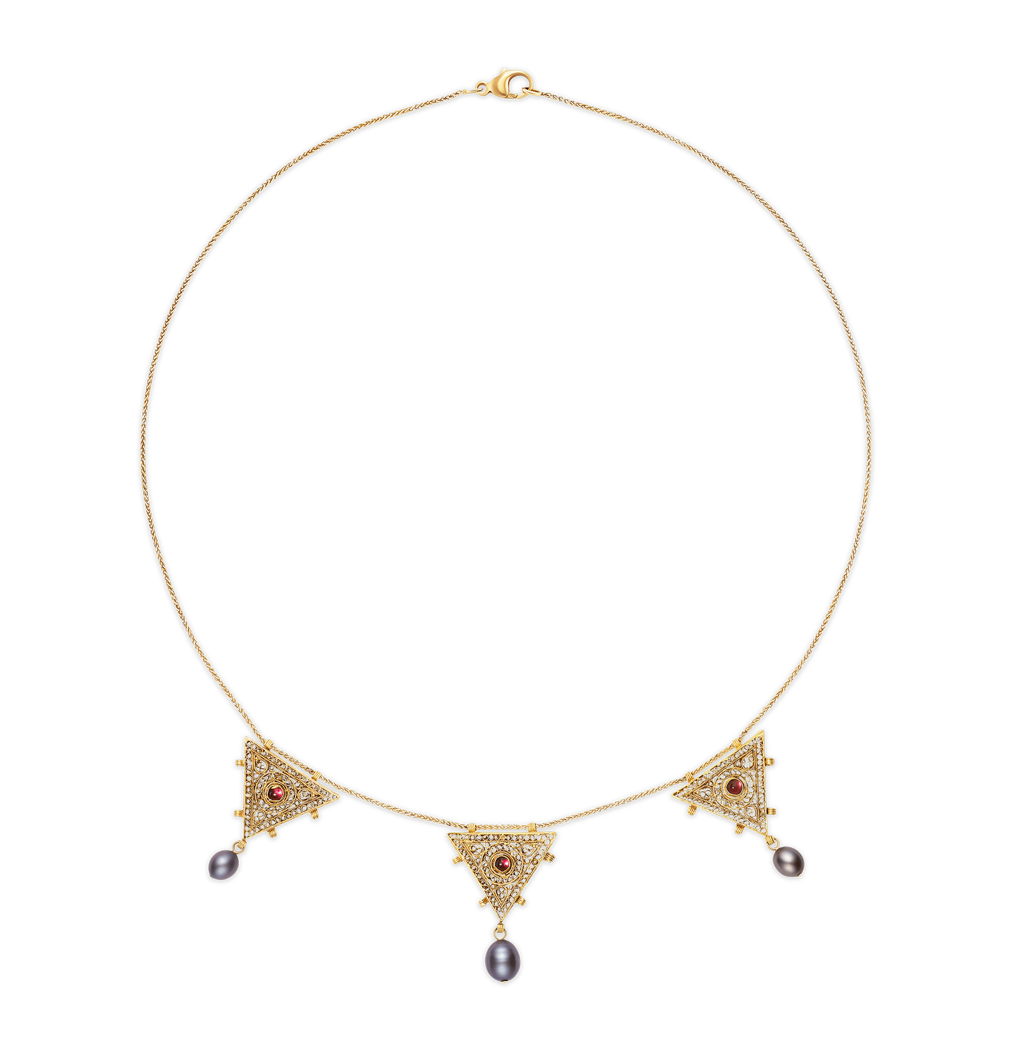 Rebecca Rau Triple Trove Necklace