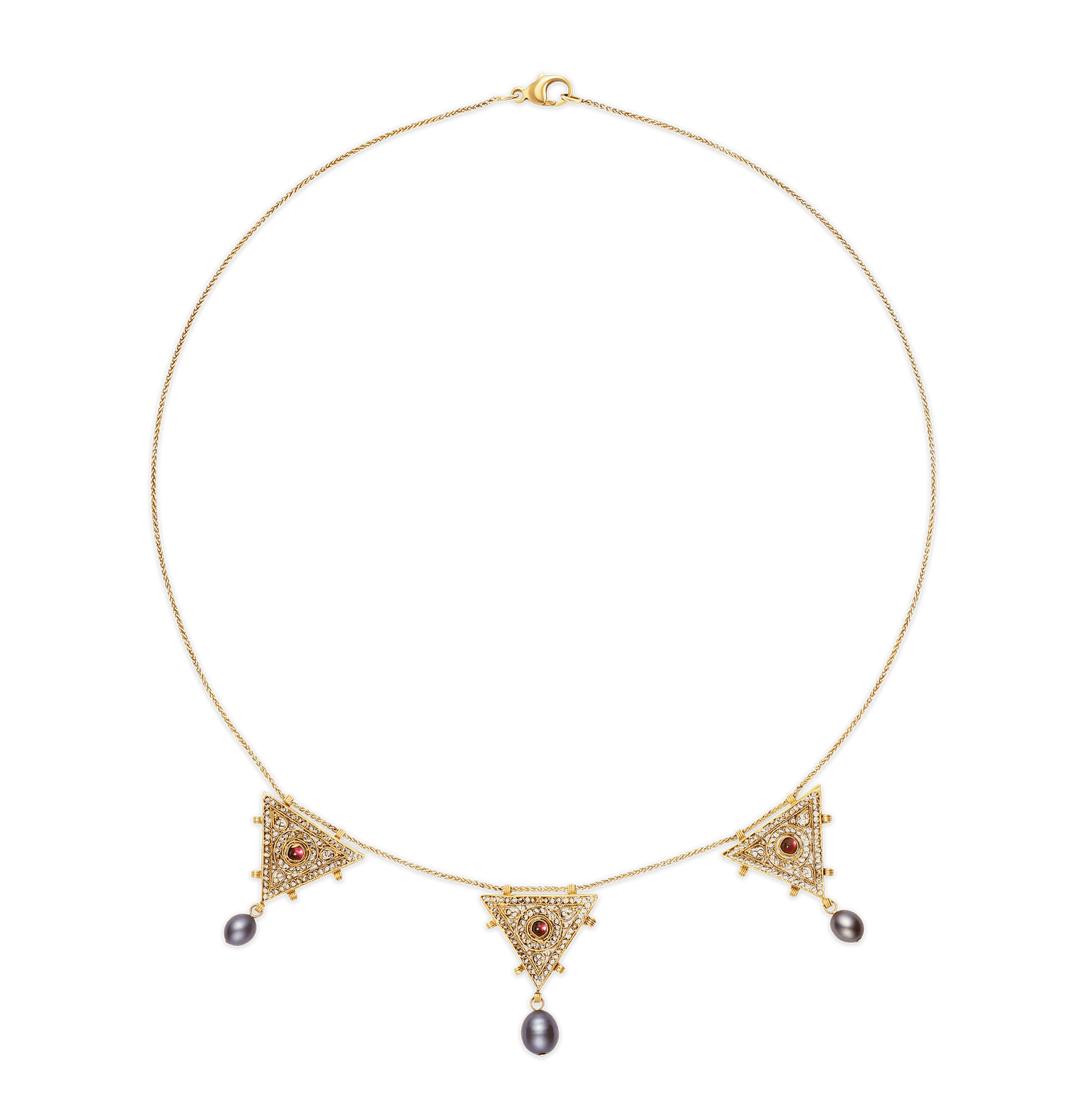 Rebecca Rau Triple Trove Necklace
