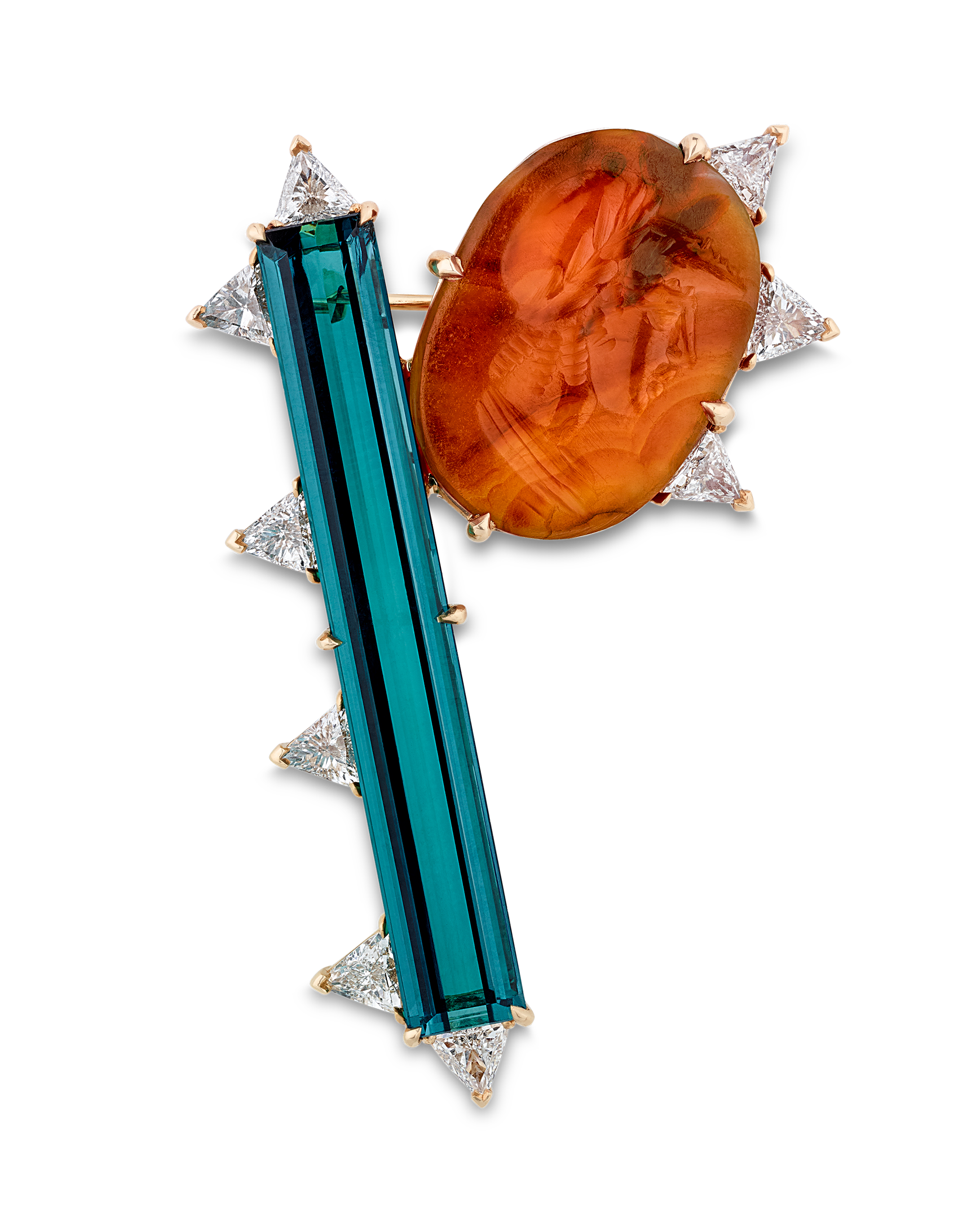 Rebecca Rau Head of Man Brooch