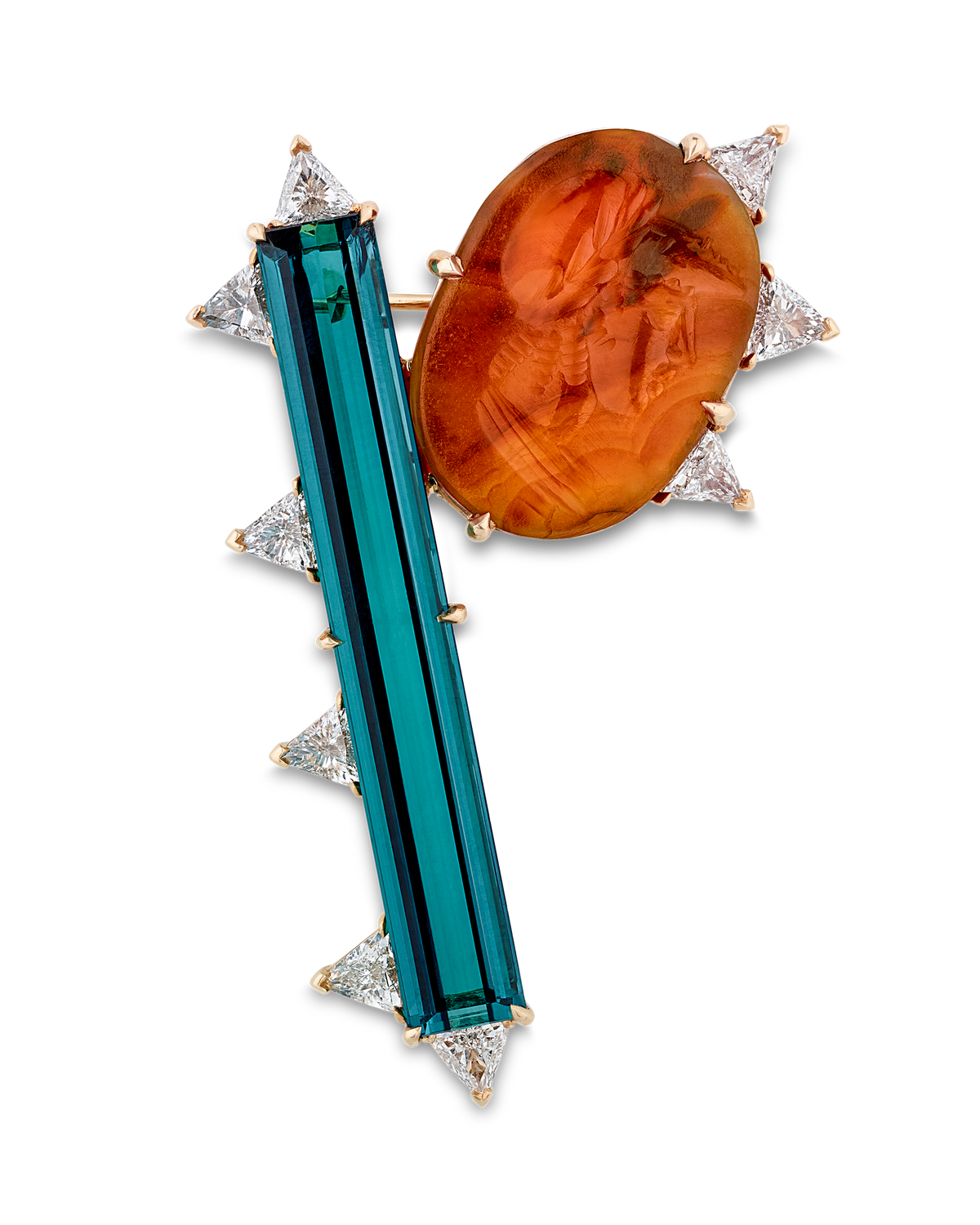 Rebecca Rau Head of Man Brooch