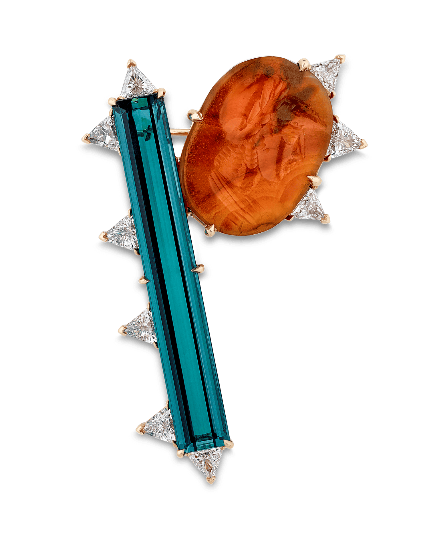 Rebecca Rau Head of Man Brooch