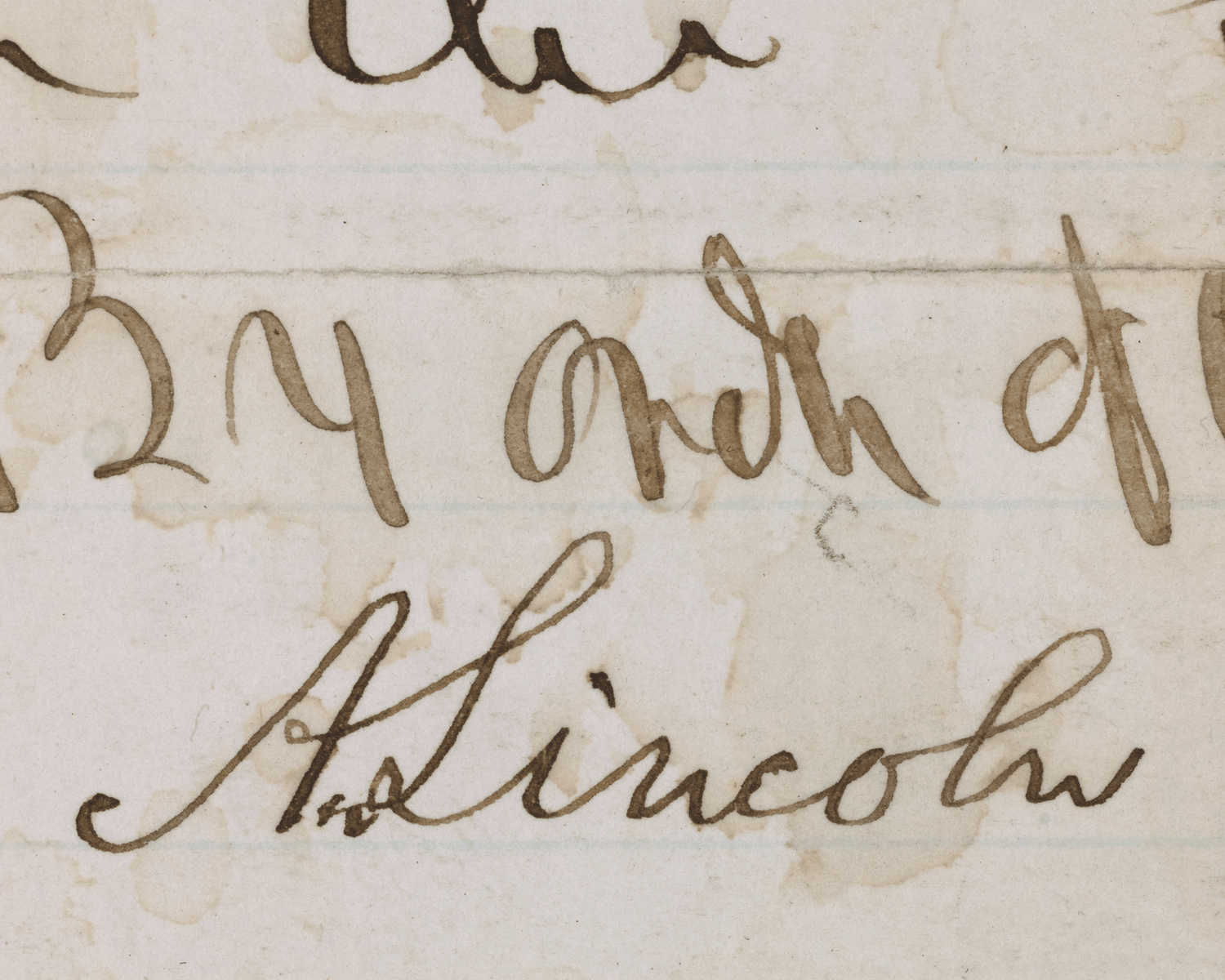 Civil War Letter of Pardon from Abraham Lincoln