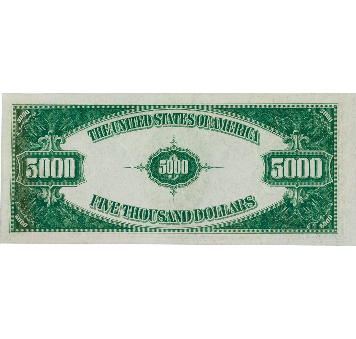 1934 $5,000 Federal Reserve Note, PMG Choice Uncirculated 64 EPQ
