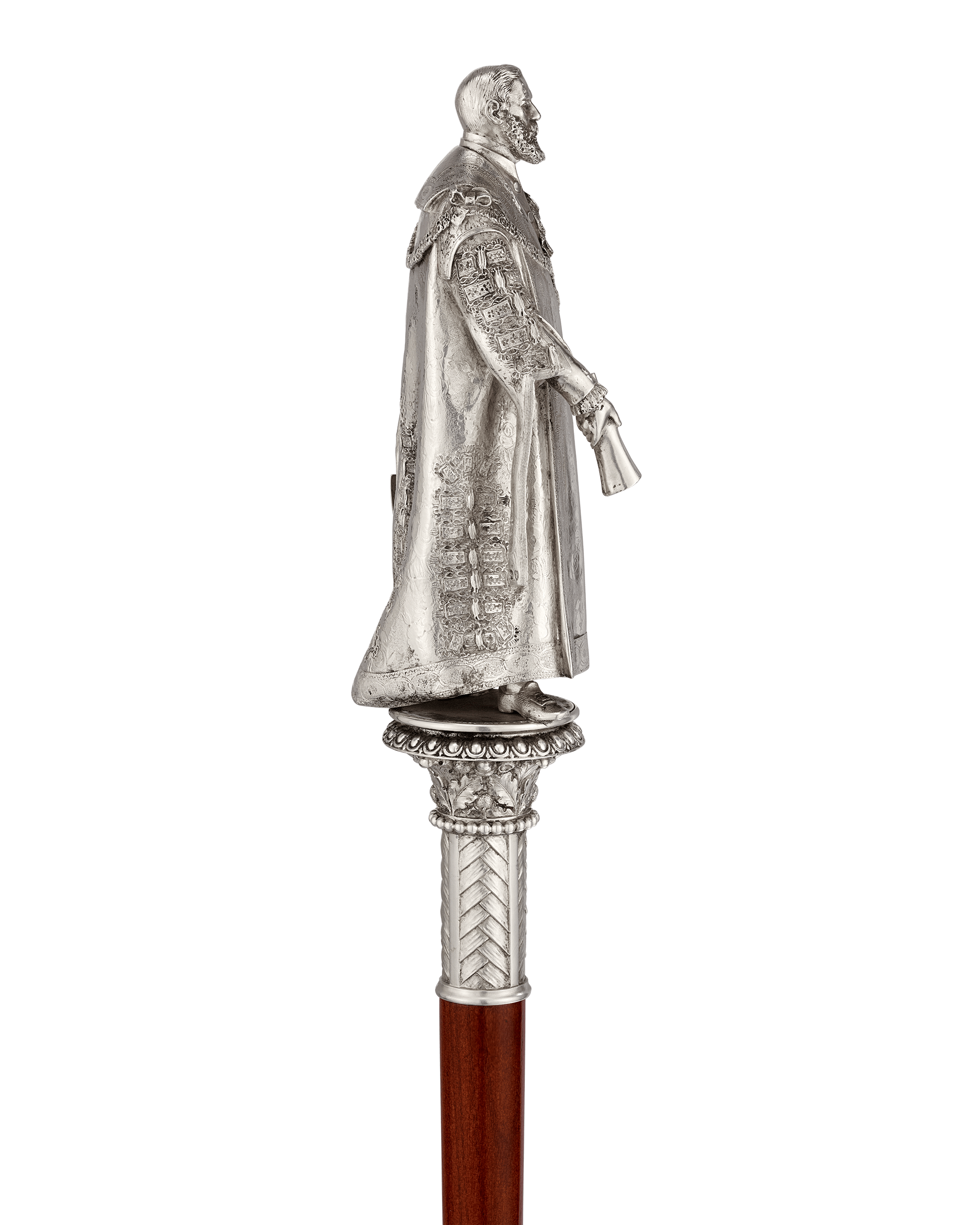 Silver Ceremonial Mace Head and Illuminated Address to Robert Nicholas Fowler, Lord Mayor of London