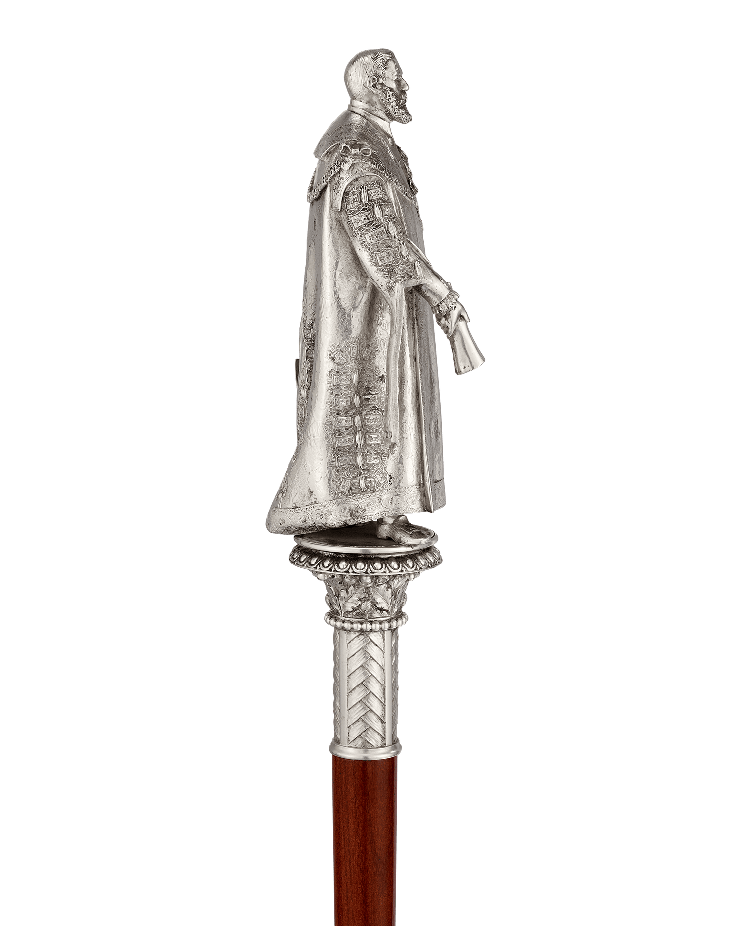 Silver Ceremonial Mace Head and Illuminated Address to Robert Nicholas Fowler, Lord Mayor of London