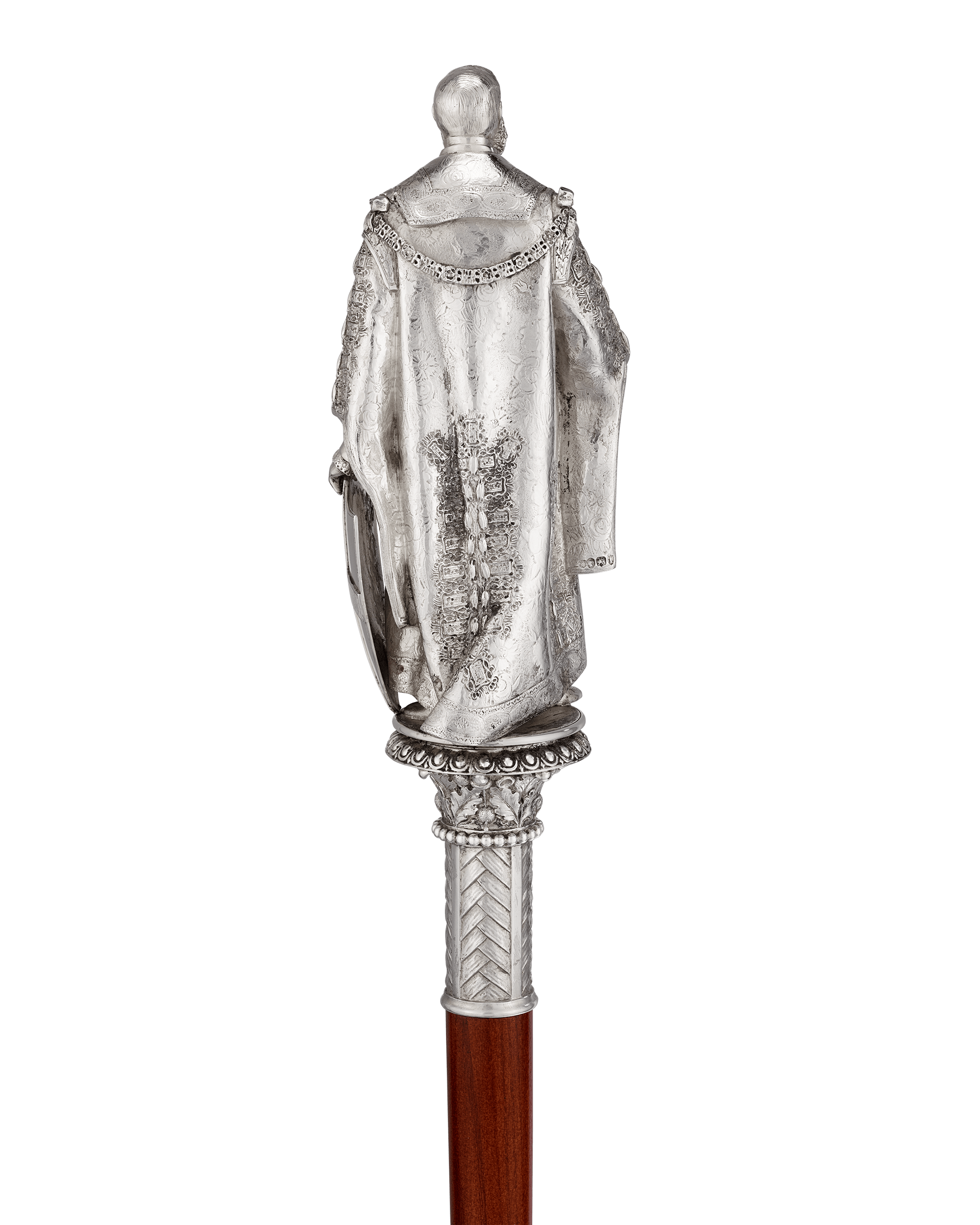 Silver Ceremonial Mace Head and Illuminated Address to Robert Nicholas Fowler, Lord Mayor of London