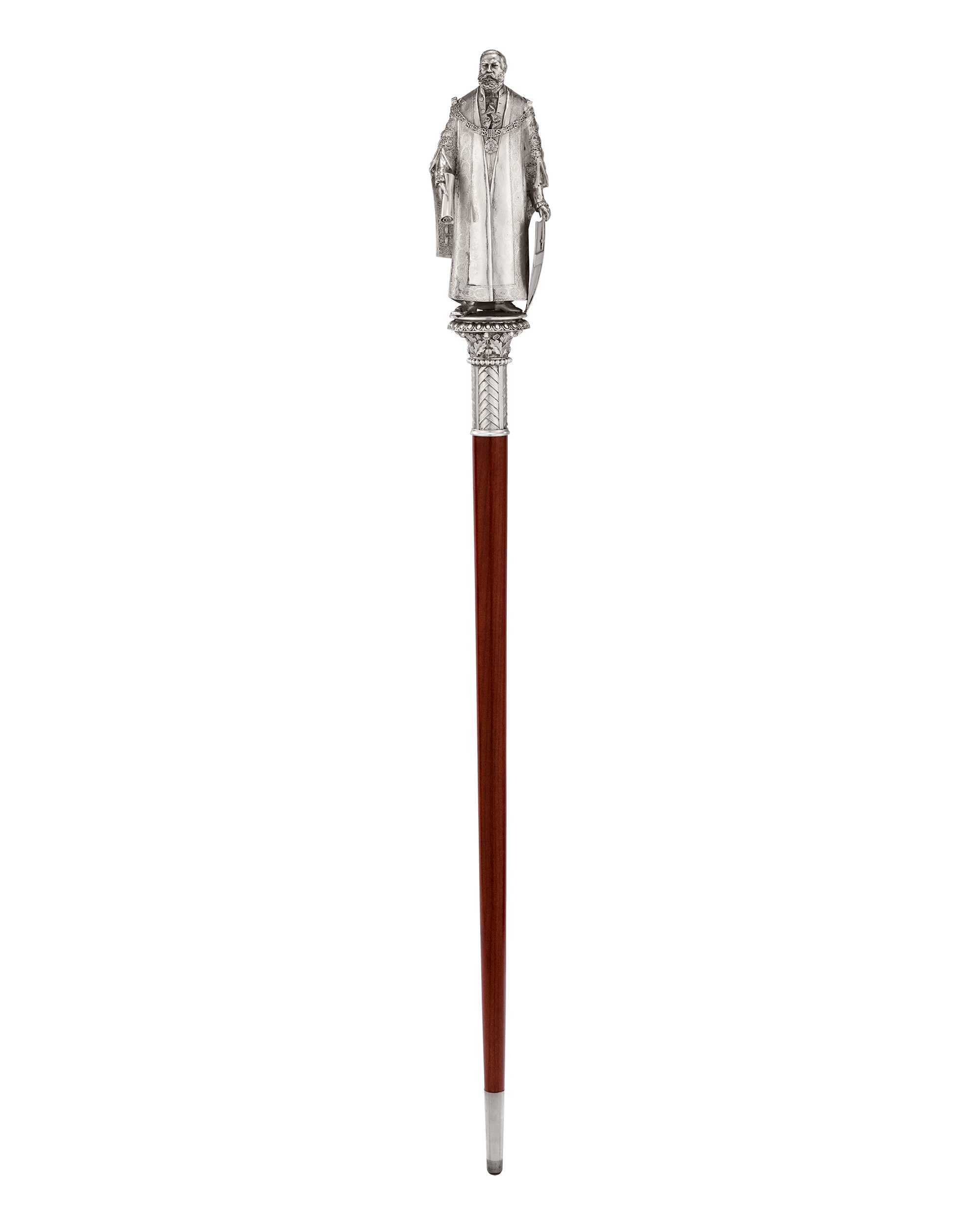Silver Ceremonial Mace Head and Illuminated Address to Robert Nicholas Fowler, Lord Mayor of London