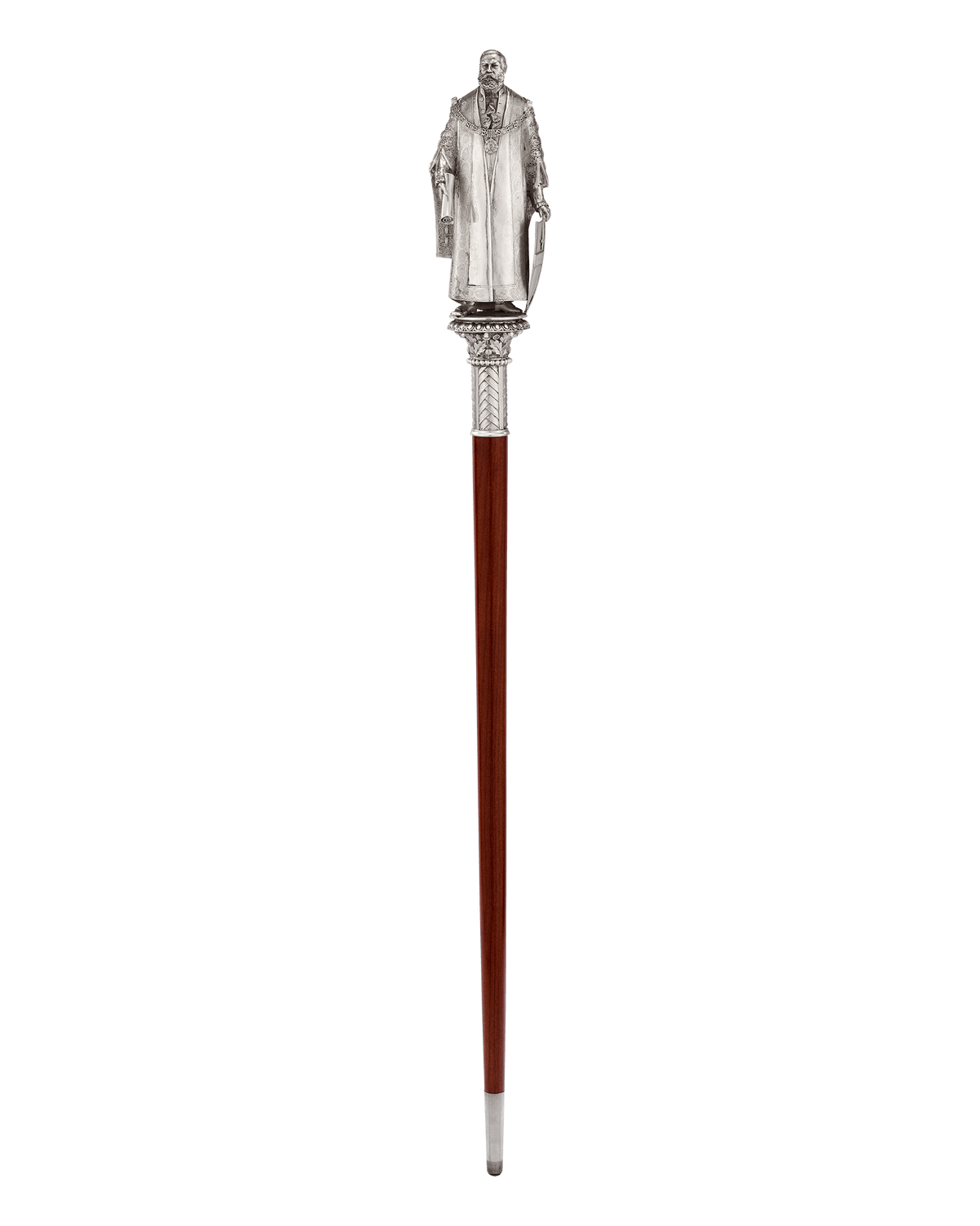 Silver Ceremonial Mace and Illuminated Address to Robert Nicholas Fowler, Lord Mayor of London