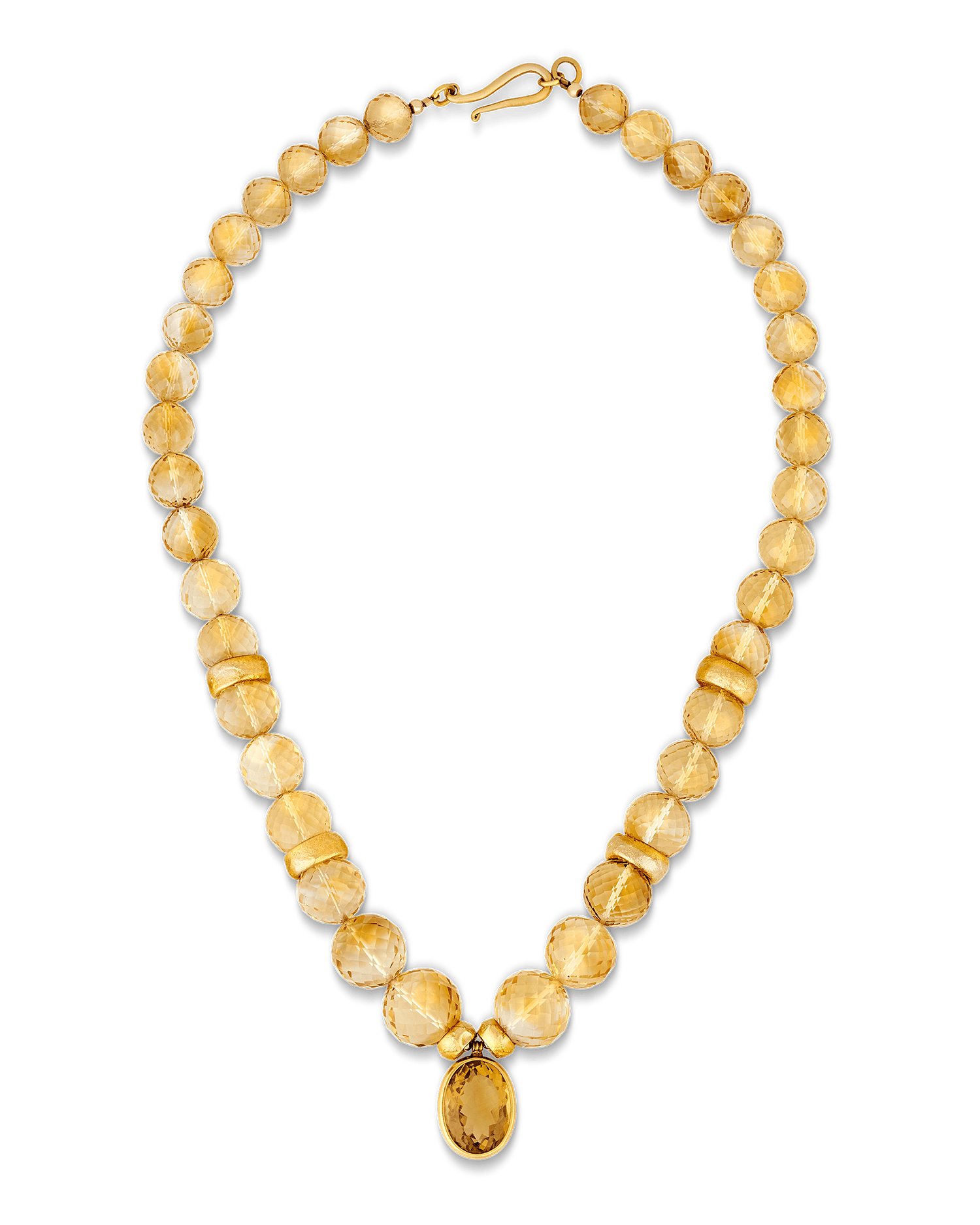 Citrine Bead Necklace