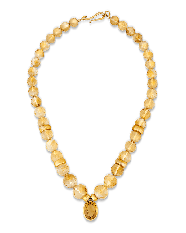 Citrine Bead Necklace