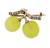 Belle Époque Art Glass Grape Brooch