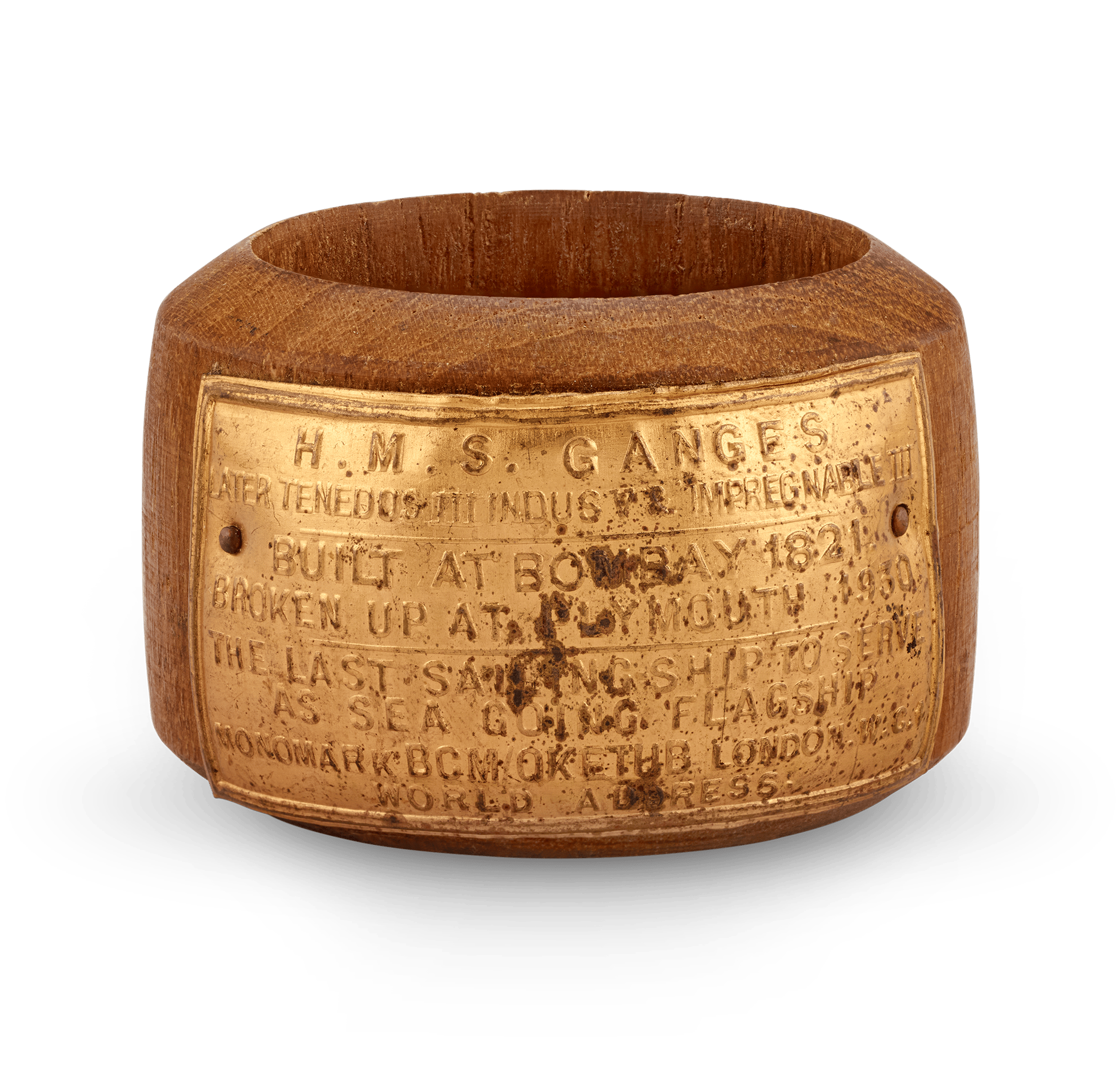 British Ship Timber Napkin Ring Collection