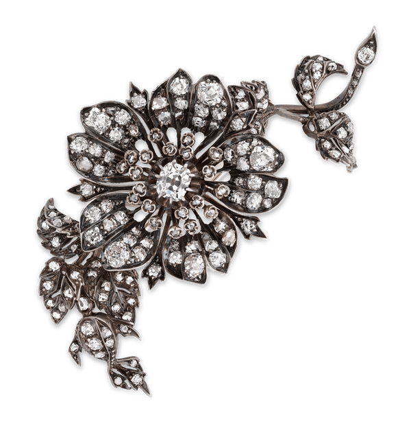 Victorian Diamond Brooch, 6.30 Carats