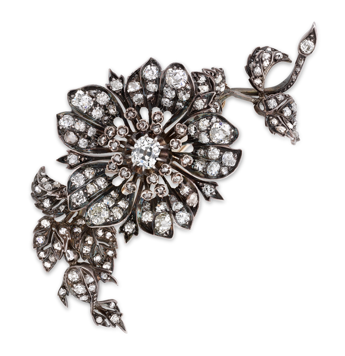 Victorian Diamond Brooch, 6.30 Carats
