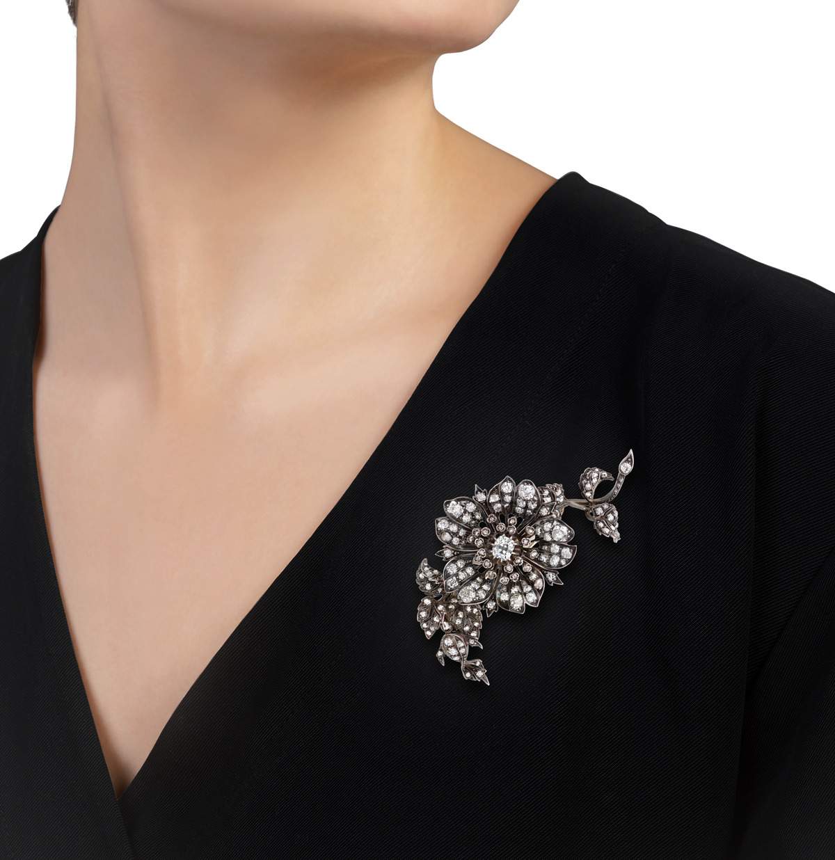 Victorian Diamond Brooch, 6.30 Carats