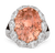 Padparadscha Sapphire Ring, Untreated, 13.64 Carats