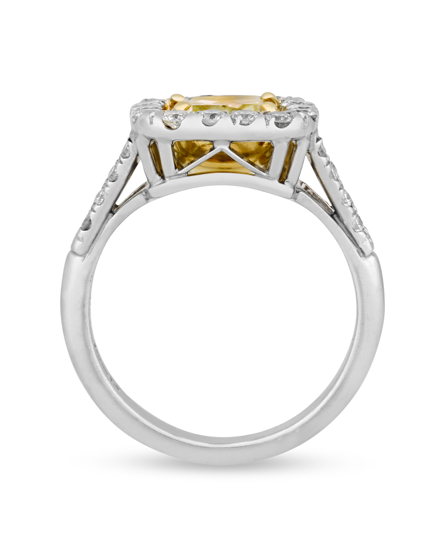 Fancy Intense Yellow Diamond Ring, 2.18 Carats