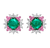 Brazilian Paraiba and Mahenge Spinel Earrings