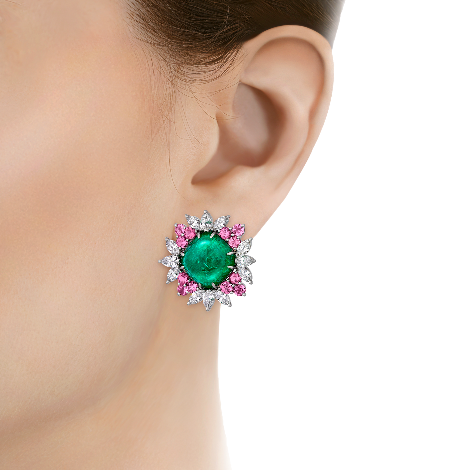 Brazilian Paraiba and Mahenge Spinel Earrings
