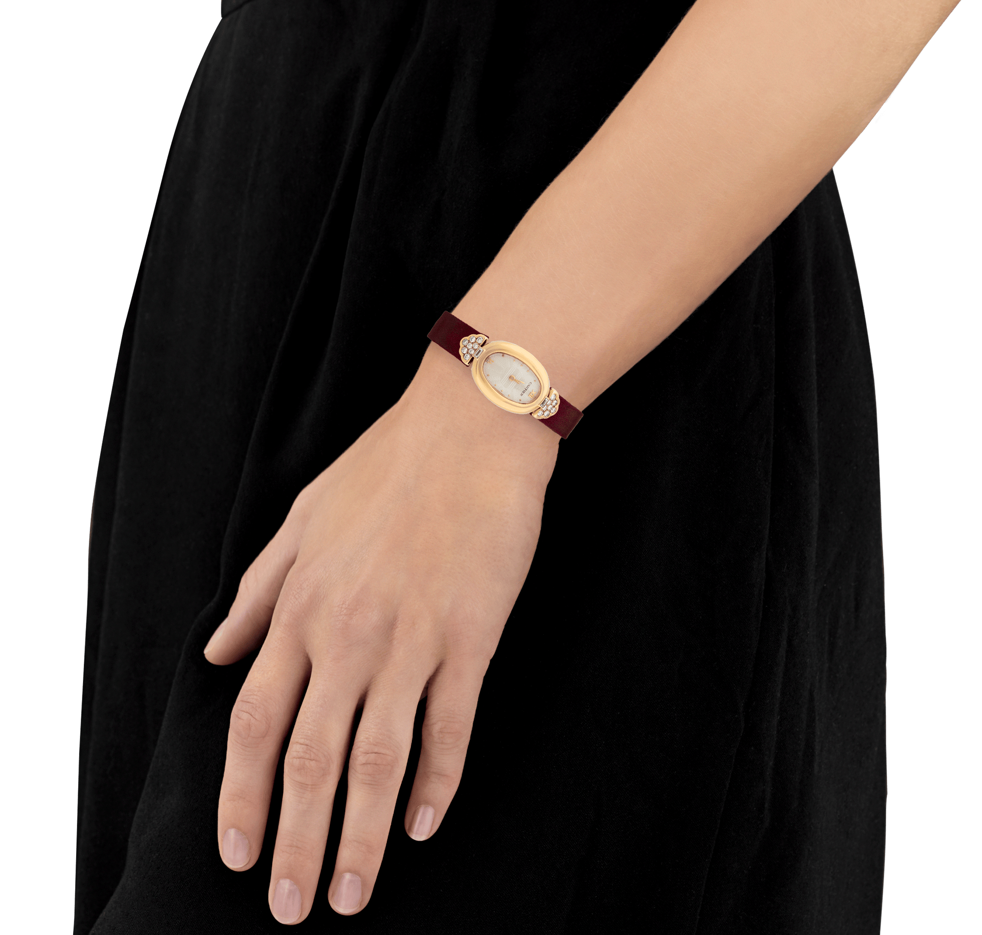 Cartier Baignoire Mini Gold and Diamond Watch