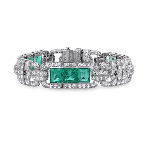 Tiffany and Co. Emerald and Diamond Bracelet