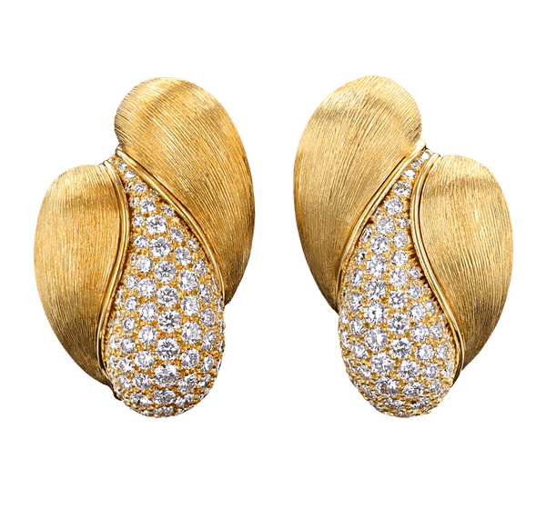 Henry Dunay Diamond Earrings, 3.20 Carats