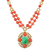 Van Cleef & Arpels Coral and Jade Necklace