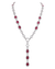 Ruby and Diamond Lariat Necklace