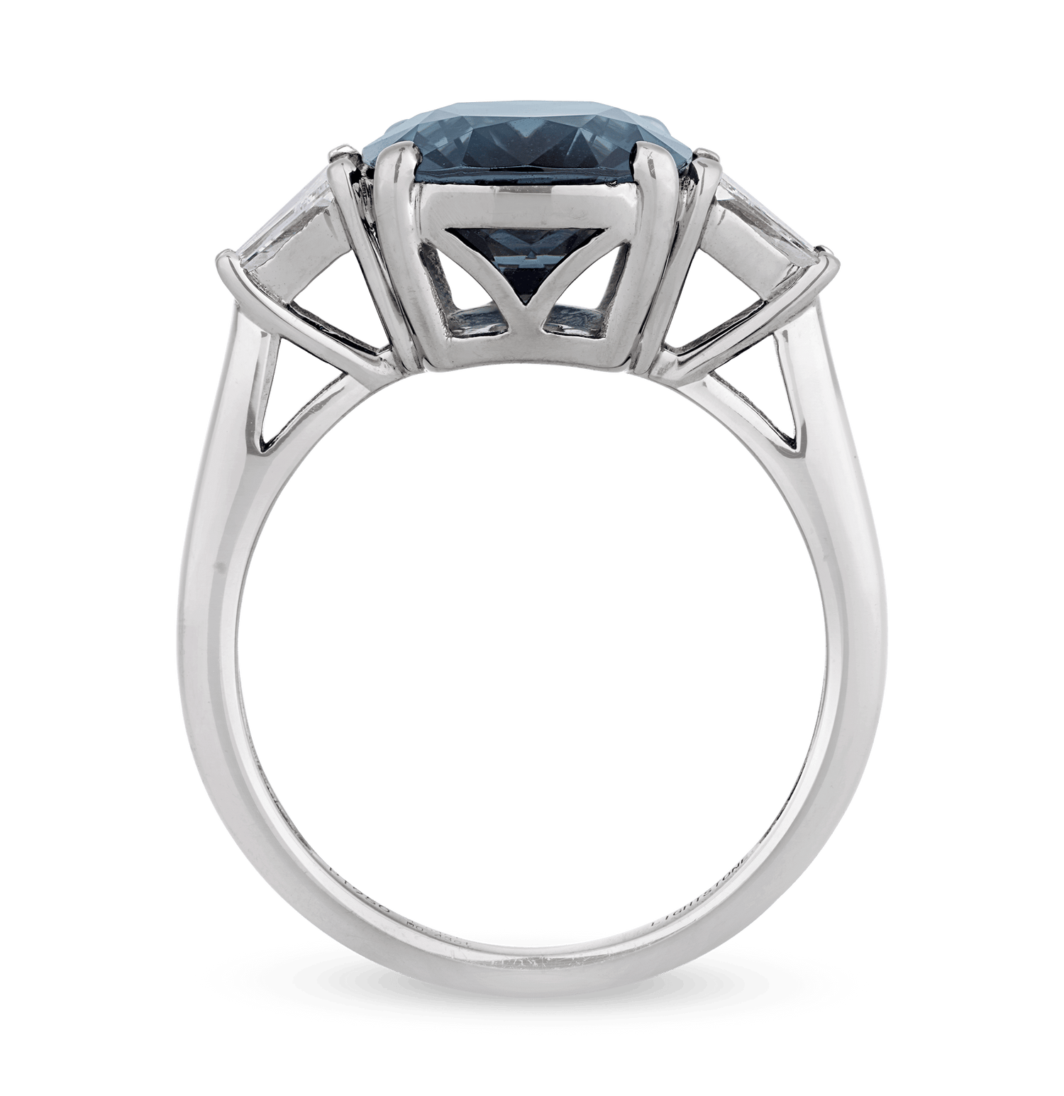 Blue Spinel Ring, Untreated, 4.54 Carats
