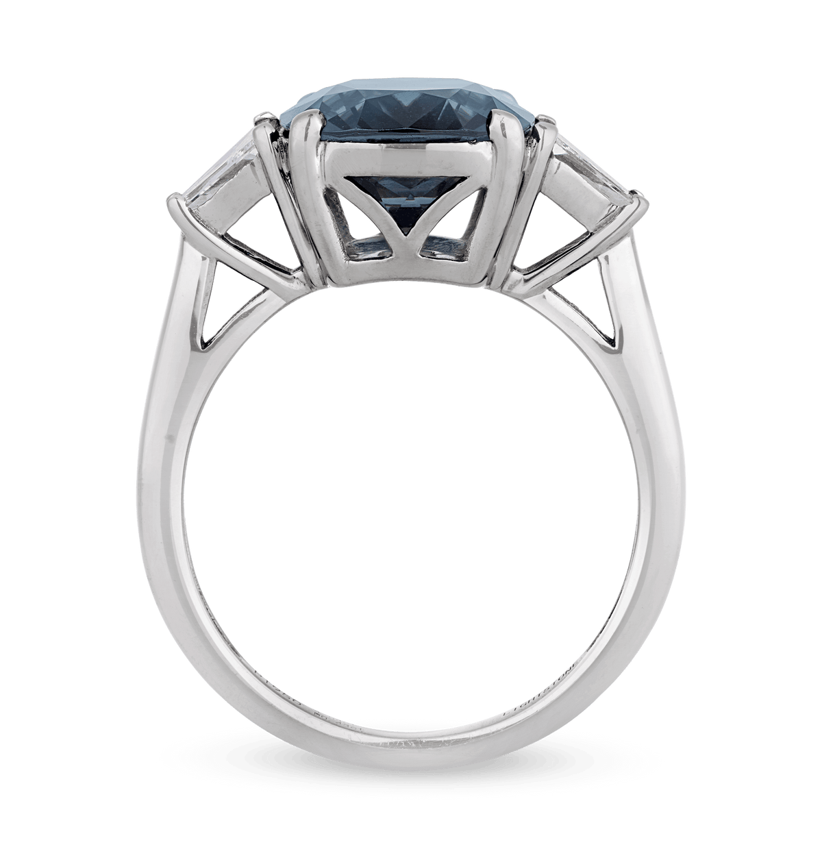 Blue Spinel Ring, Untreated, 4.54 Carats