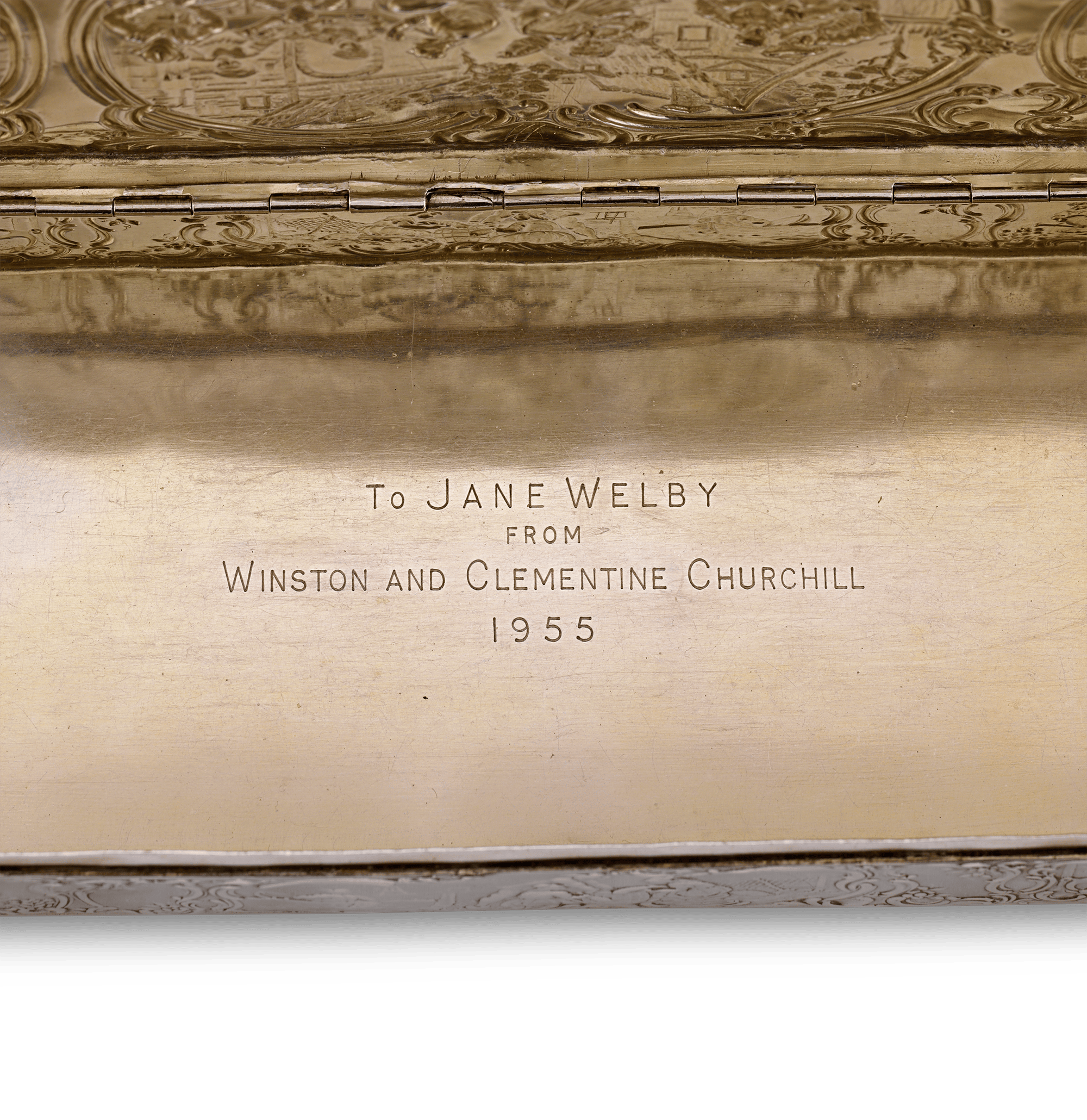 Gift from Winston Churchill, Silver Box and Letters
