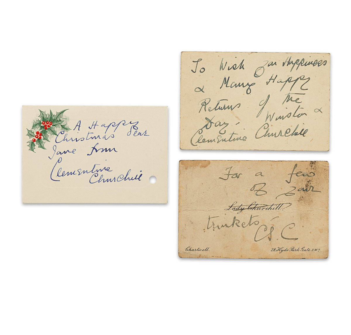 Gift from Winston Churchill, Silver Box and Letters