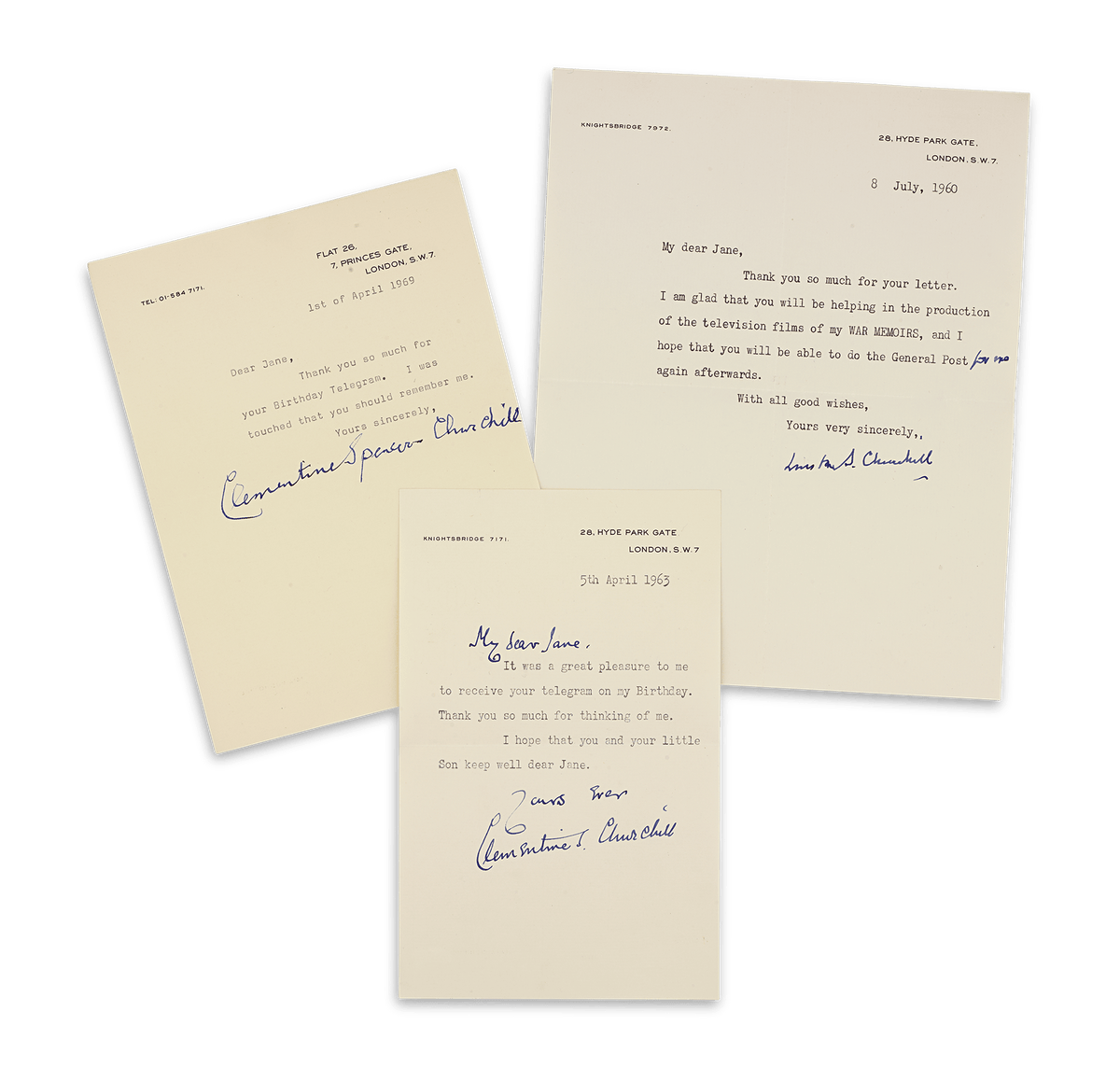 Gift from Winston Churchill, Silver Box and Letters