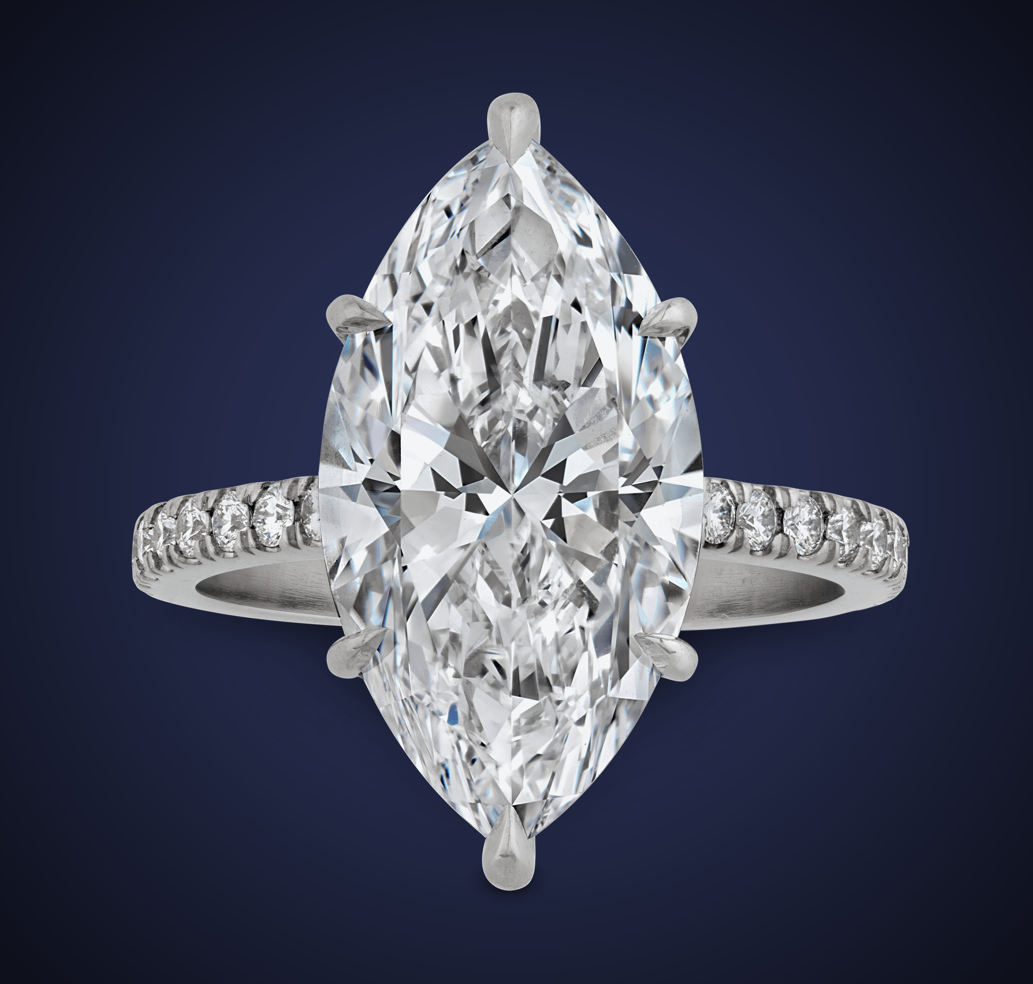 Flawless Golconda Diamond Ring, 5.86 Carats